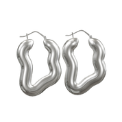 RIPPLE HOOP EARRINGS