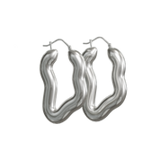 RIPPLE HOOP EARRINGS